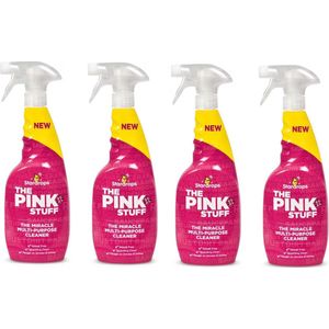 The Pink Stuff - 4x 750 ml  Wonder Schoonmaakspray - Allesreiniger - HET Wonder Schoonmaakmiddel - The Miracle Allesreiniger