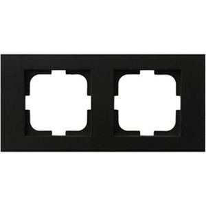 Afdekraam dubbel - Afdekframe wandcontactdoos - OVIVO - mat ZWART
