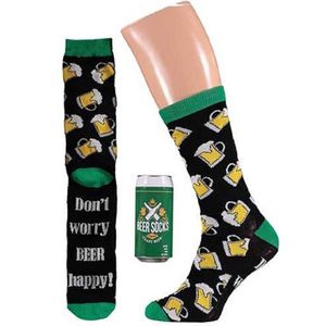 Apollo - Bierblikje - Sokken - Groen - Vrolijk Dessin
