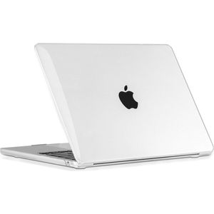 hoesie Hardshell Case geschikt voor Apple MacBook M2 Air 2022 - 13.6 inch - M2 Chip - MacBook Air Cover - Transparant