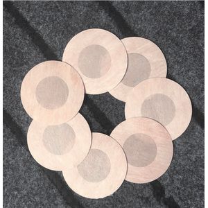 tepelstickers - 10 stuks - beige - nipple covers - tepelbedekkers - nipple sticker - tepel sticker - tepelplakkers -  tepelpleisters -