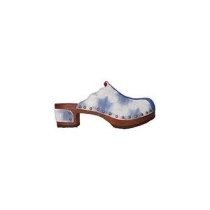 Jan Jansen  Clogs Dames Wannabe Wood  Blauw  Nubuck