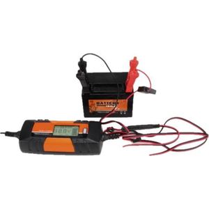 Universele krachtige acculader - 6-12V / 1-4,5 Ah - 8 fases - voor auto, motor, scooter en boot