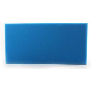 Filterschuim 100x50x3 cm middel blauw
