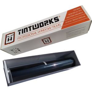 Tintworks - Professionele auto folie 20% - zonder toolset - verduisterend - vervormbaar - 300x76cm