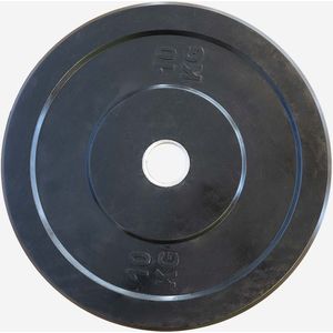 Black Bumper Plate 10kg - Krachttraining - halterschijf - fitness