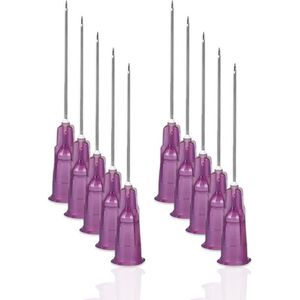 Steriele naalden- 10 stuks - Terumo - Gelaat steriele naalden - Gerstkorrel - Milia - Comedonen - Naald - 0.55 x 25 mm - Paars