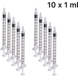 Terumo - Spuit Zonder Naald - Doseerspuit - Maat aanduiding - Spuiten - Spuit - 1 ml - 10 Stuks