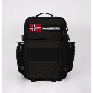 Backpack | Waterdicht | Rugzak | Rugtas | Dagrugzak | Wandelen | Hike rugzak | Schooltas | 45 Liter | Crossfit Tas | Zwart