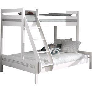 PINO Familiebed Stapelbed Triple 3 - 140x200 - Wit