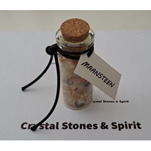 Geluksflesje met ""Maansteen