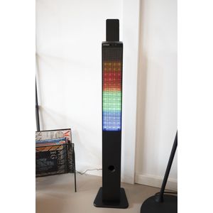 Dunlop tower speakerLED  - toren luidspreker subwoofer - 10 W - bluetooth - usb - SD TF kaarten - versrterker