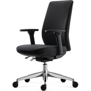 OrangeLabel ergonomische bureaustoel Series 31 Type 8. Chroom voetenkruis. Incl. 4D armleggers / gestoffeerde zitting en rug. Voldoet aan de NEN EN 1335 normering