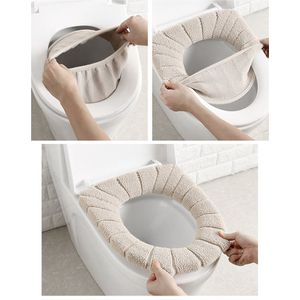 Toiletbril Hoes - Zachte Toiletzitting - Toiletbril Cover - WC Bril Cover - Herbruikbaar - Wasbaar - Beige