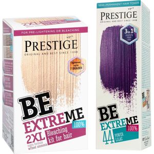 Prestige Semi-Permanente Haarkleuring - Bleach Kit & Power Lilac Kleuring - Voordeelverpakking 2 x 100ML