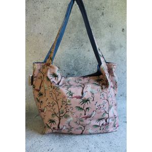 (Mom Bag) Pronk Met | Luiertas | Roze met print | Tote Bag | Mom Bag | 46 x 57 cm