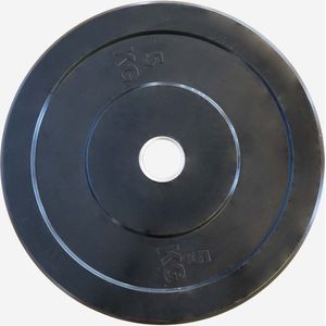 Black Bumper Plate 5kg - Krachttraining - halterschijf - fitness