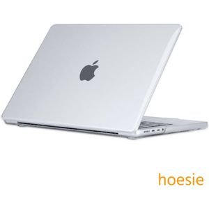 hoesie Hardshell Case geschikt voor Apple MacBook Pro 2023 / 2021 - 16.2 inch - M2 / M1 Chip - MacBook Pro Cover - Transparant