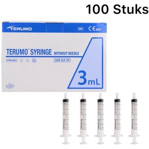 Terumo - Spuit Zonder Naald - Doseerspuit - Maat aanduiding - Spuiten - Injectie Spuit - 3 ml - 100 Stuks - Mega Voordeelverpakking