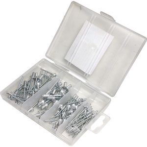 120 Delige Popnagel blindklinknagel set div maten set in opberg box