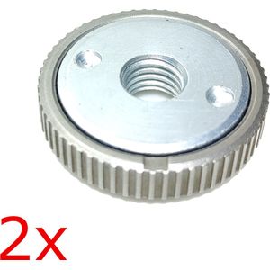 2X Spanmoer Snelspanmoer M14 voor haakse slijper - SDS click Quick slijpschijf