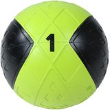 Lifemaxx LMX Medicijn Bal - Medicine Ball - 1 kg - Zwart/Geel