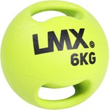 Lifemaxx LMX Medicijn bal - Double Handle Medicine Ball - 6 kg - Geel