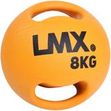 Lifemaxx LMX Medicijn bal - Double Handle Medicine Ball - 8 kg - Oranje