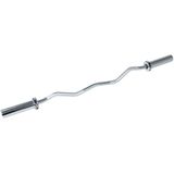 Lifemaxx Olympic EZ Bar Curlstang - Geborsteld Staal - 120 cm