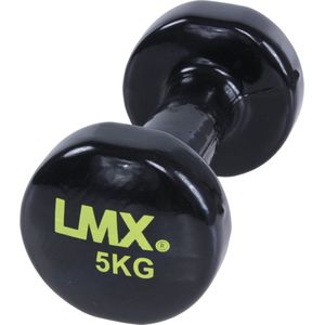 Lifemaxx Vinyl Dumbbellset - Set van 2 x 5 kg - Zwart