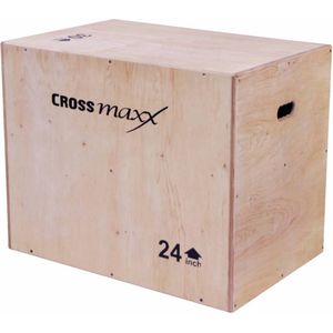Crossmaxx - LMX1296 - Plyo Box - Bruin - Hout - 3-niveaus