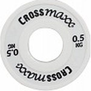 Lifemaxx Crossmaxx Elite Fractional Plate - Halterschijf - Gewichten - 50 Mm - Wit - 0.5 Kg