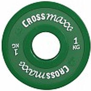 Lifemaxx Crossmaxx Elite Fractional Plate - Halterschijf - Gewichten - 50 mm - Groen - 1 kg
