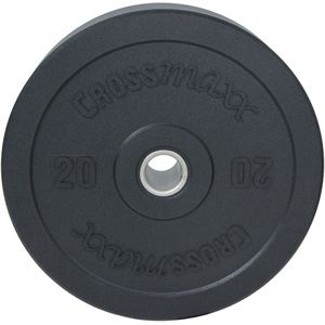 Lifemaxx Hi-Temp Olympische Halterschijf - Bumper Plate - 50 mm - 20 kg - Zwart