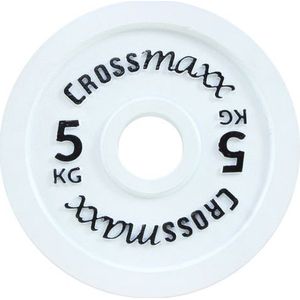 Crossmaxx® Calibrated plate - 5 kg - Wit - Bumperplate