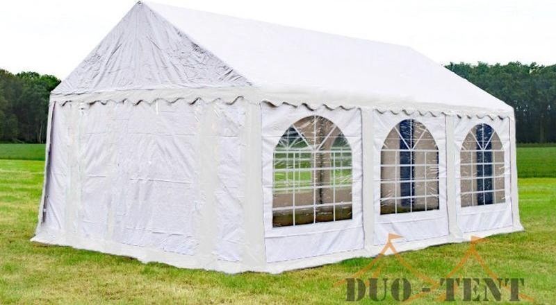Partytent 4x6 - Wit - PVC - Brandvertragend