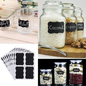 Krijtbord Stickers - Keuken Labels - Blackboard Etiketten - 72 stuks