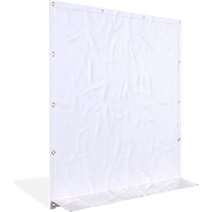 Partytent zijwand zonder raam | 2m breed | 2m hoog | PVC Premium - Wit