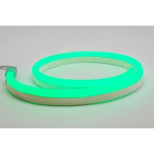 LED Neon Flex 230V, Groen, 1 Meter, 8 Watt/meter, Waterdicht IP67