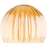 Groenovatie LED Filament Geribbeld Globelamp - E27 Fitting - Goud - 4W - Extra Warm Wit - Dimbaar