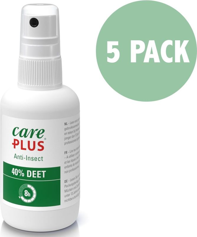 5x Care Plus Deet 40% spray 100 ml - Voordeelverpakking