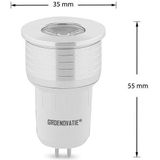 GU5.3 - MR16 LED Spot - 3W - Warm Wit - Dimbaar - Aluminium