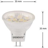 Groenovatie LED Spot - 2W - GU4 / MR112 Fitting - Warm Wit - Ø 35mm