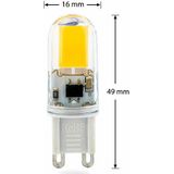 Groenovatie LED Lamp G9 Fitting - 1,5W - COB - 48x16 mm - Dimbaar - Warm Wit