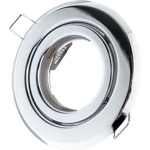 Groenovatie Inbouwspot - Rond - Kantelbaar - GU10 Fitting - Ø 100 mm - Chroom