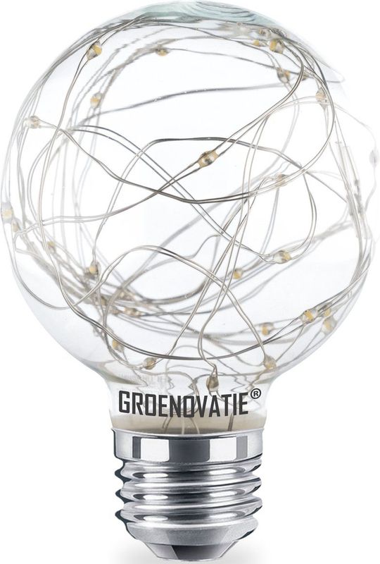 E27 LED G80 Lamp - Extra Warm Wit - 3W - Ø78 x 116 mm