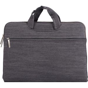 Denim laptoptas 15.4 inch - Grijs