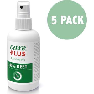 5x Care Plus Deet 40% spray 200 ml - Voordeelverpakking