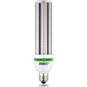 Groenovatie LED Corn/Mais Lamp E27 Fitting - 20W - 216x47 mm - Neutraal Wit