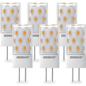 Groenovatie LED Lamp G4 Fitting - 5W - 49x18 mm - Dimbaar - 6-Pack - Warm Wit